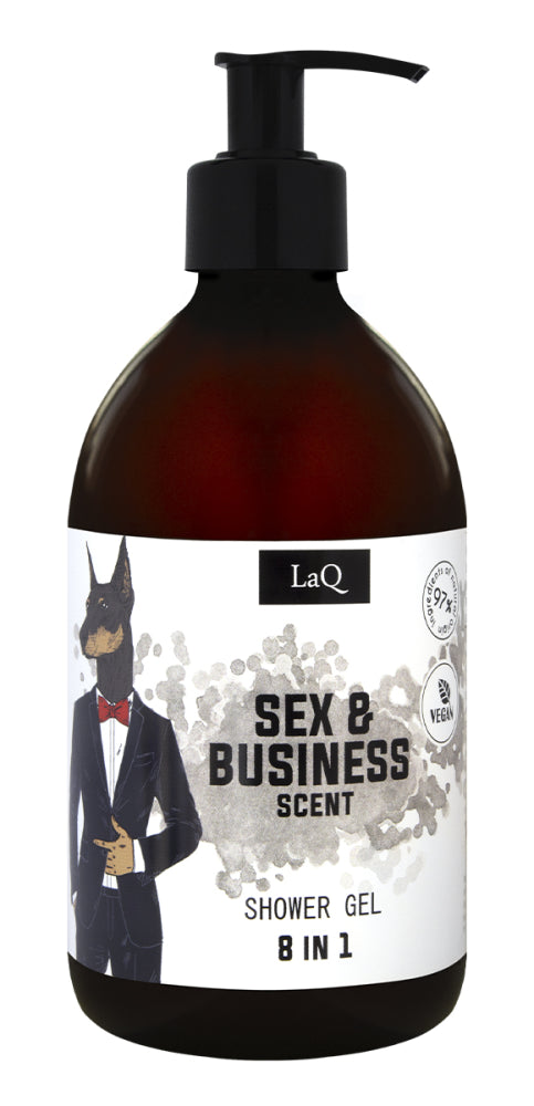LAQ Doberman 8 in1 suihkugeeli miehille 500 ml