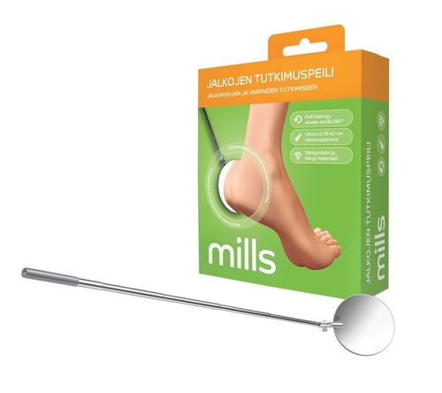 MILLS JALKOJEN TUTKIMUSPEILI 1 KAPPALE