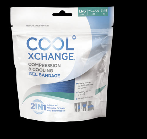 COOLXCHANGE LRG (3M) KOMPRESSIO- JA KYLMÄGEELISIDE 1 KAPPALE