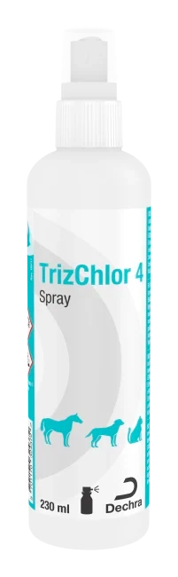 TRIZCHLOR 4 Suihkehoitoaine eläimille 230 ml