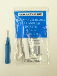 DOFT HAMMASVÄLIHARJA 0.6 MM SININEN 12 KAPPALETTA