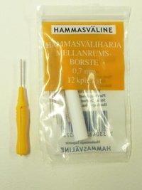 DOFT HAMMASVÄLIHARJA 0.7 MM KELTAINEN 12 KAPPALETTA