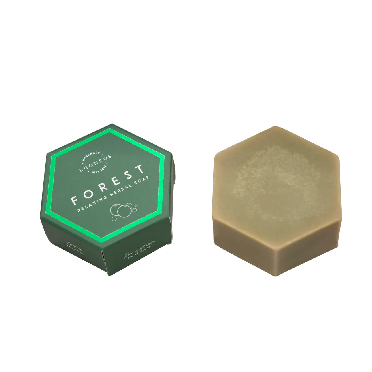 LUONKOS Forest rentouttava yrttisaippua käsien ja vartalon pesuun 100 g