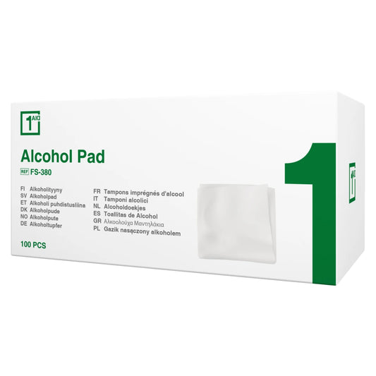 1Aid Alkoholityyny 100 kpl ihon puhdistukseen ennen toimenpiteitä