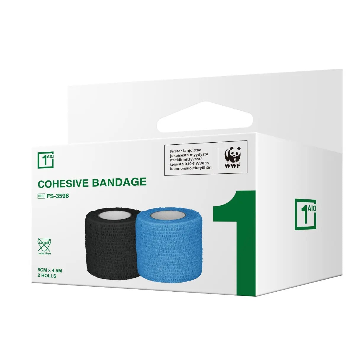 1Aid Itsekiinnittyvä side 2 kplhaavataitosten kiinnittämiseen ihmisillä ja eläimillä