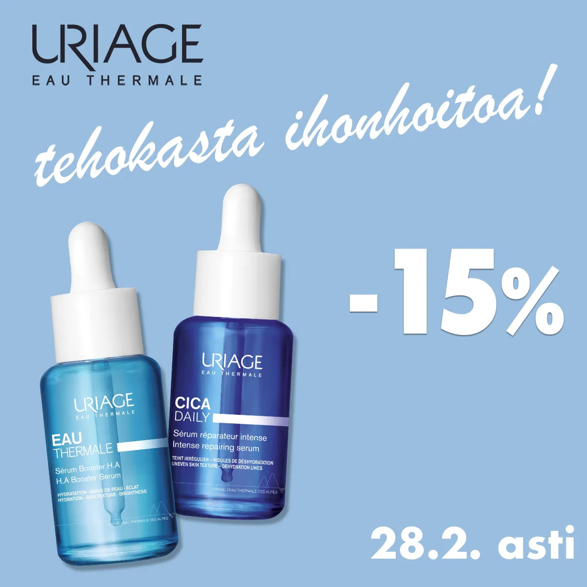 Uriage -15% helmikuun ajan