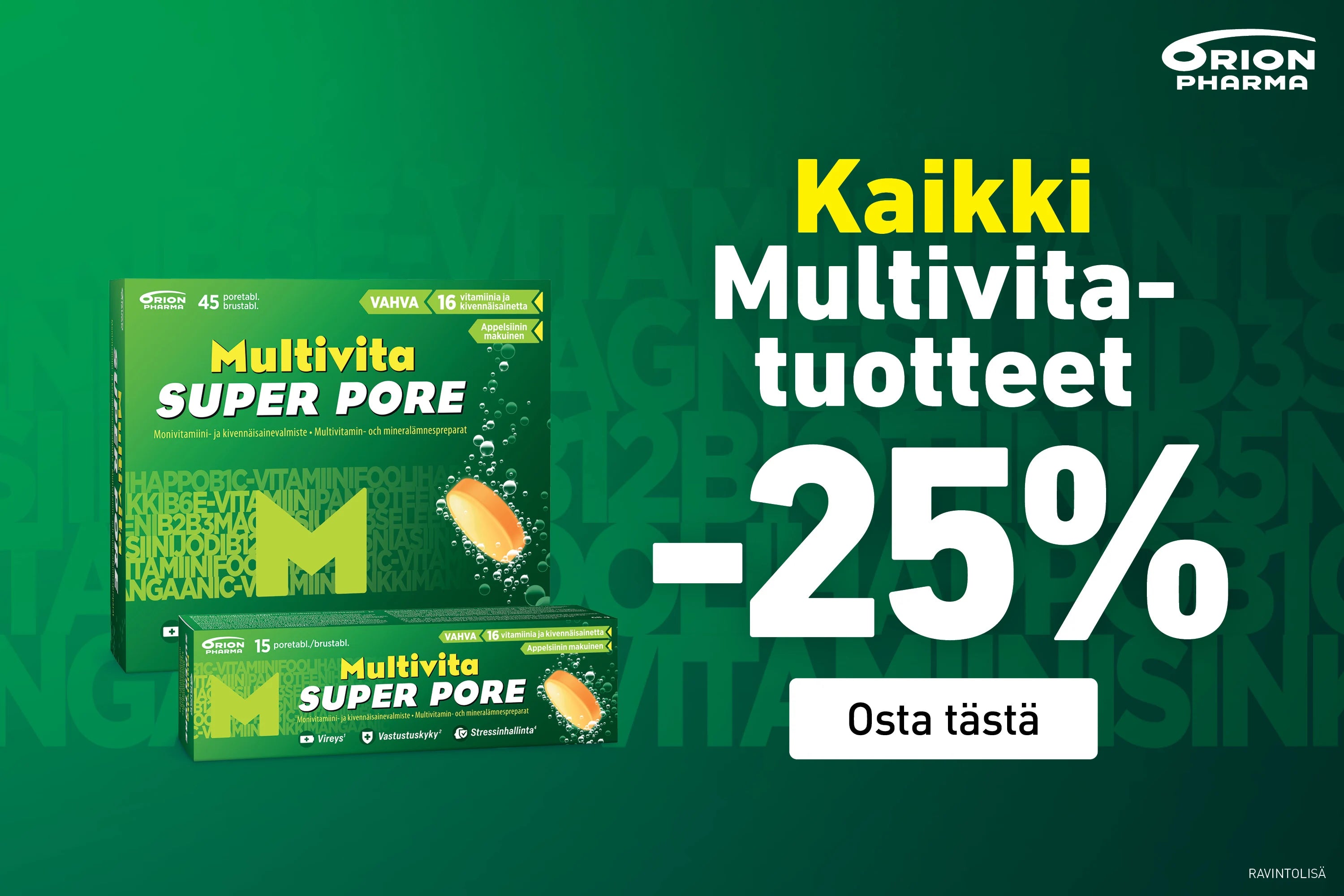 Multivita -25% huhtikuun ajan