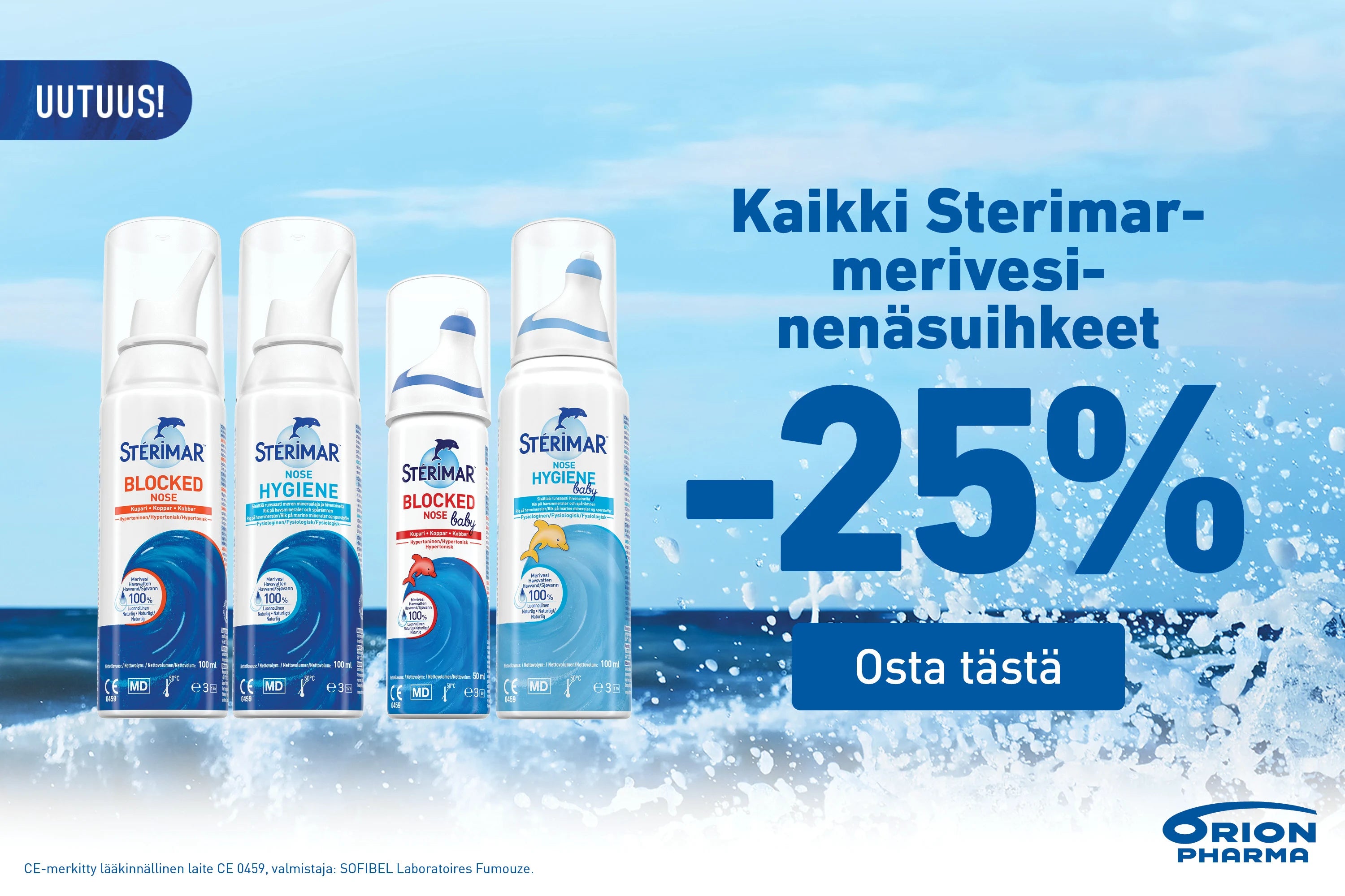 Sterimar -25% huhtikuun ajan