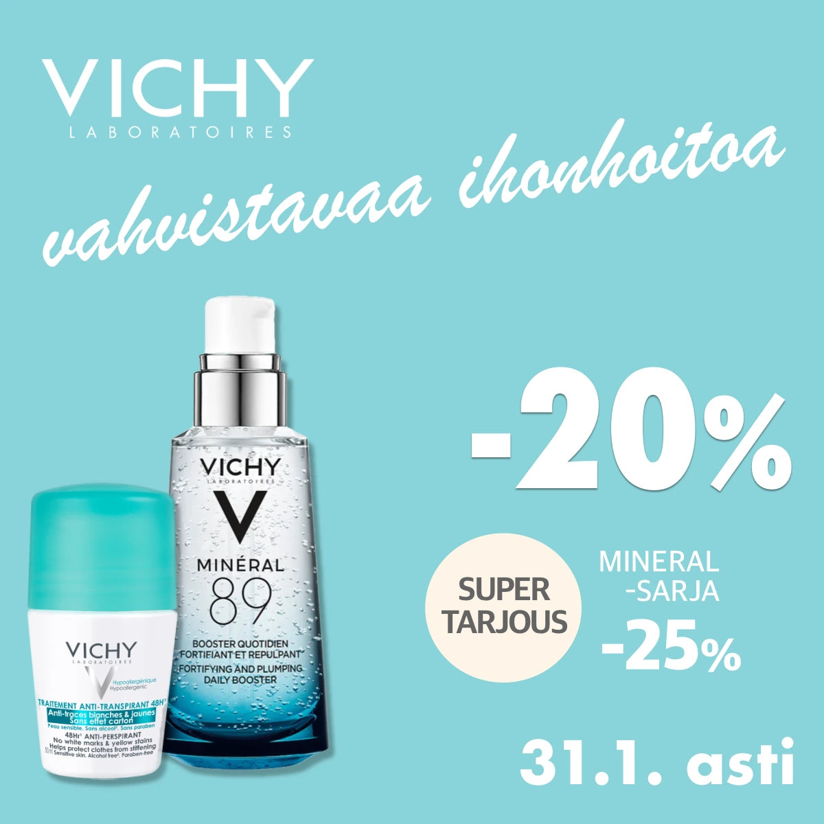Vichy -20% tammikuun ajan