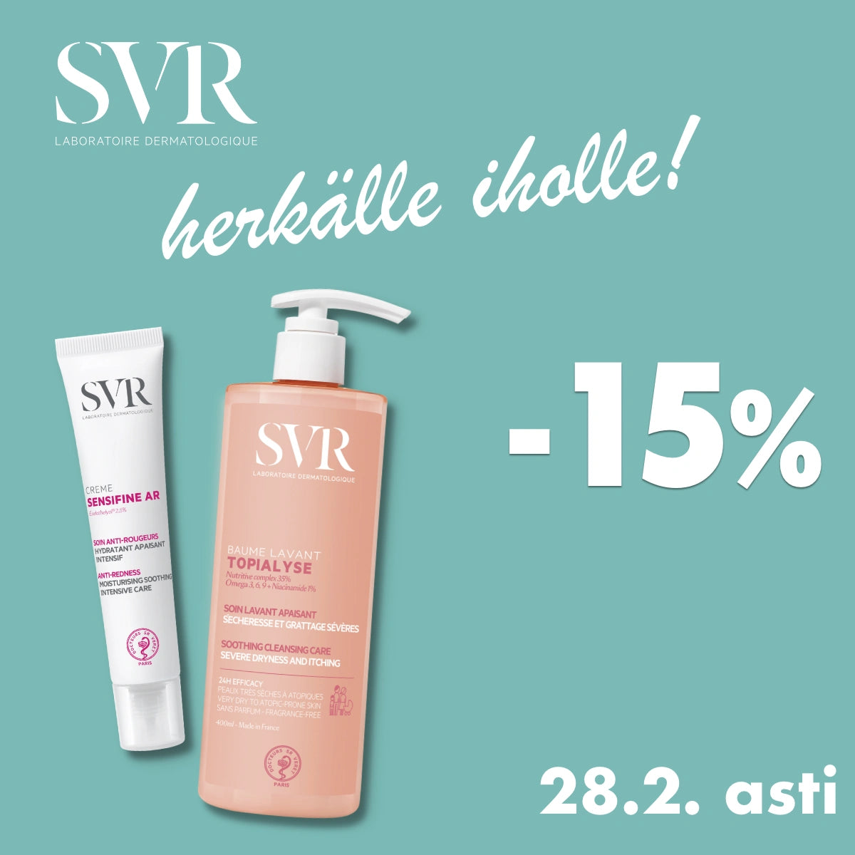 SVR -15% helmikuun ajan