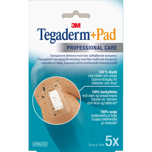 3M Tegaderm+Pad Haavakalvo tyynyllä 5 cm x 7 cm 5 kpl