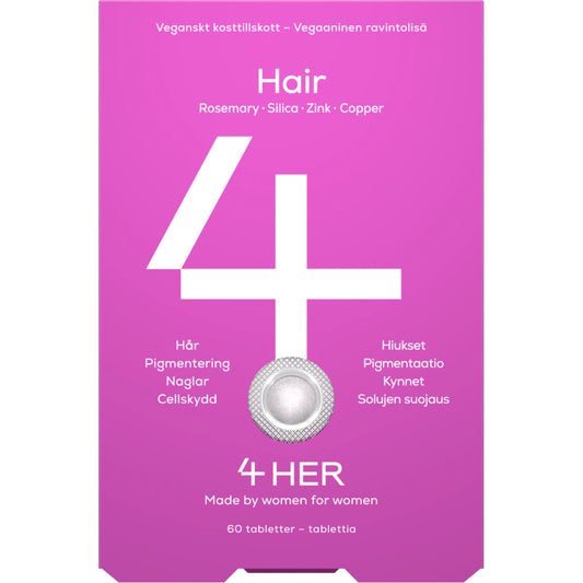 4HER Hair ravintolisä tabletti 60 kpl hiuksille ja kynsille