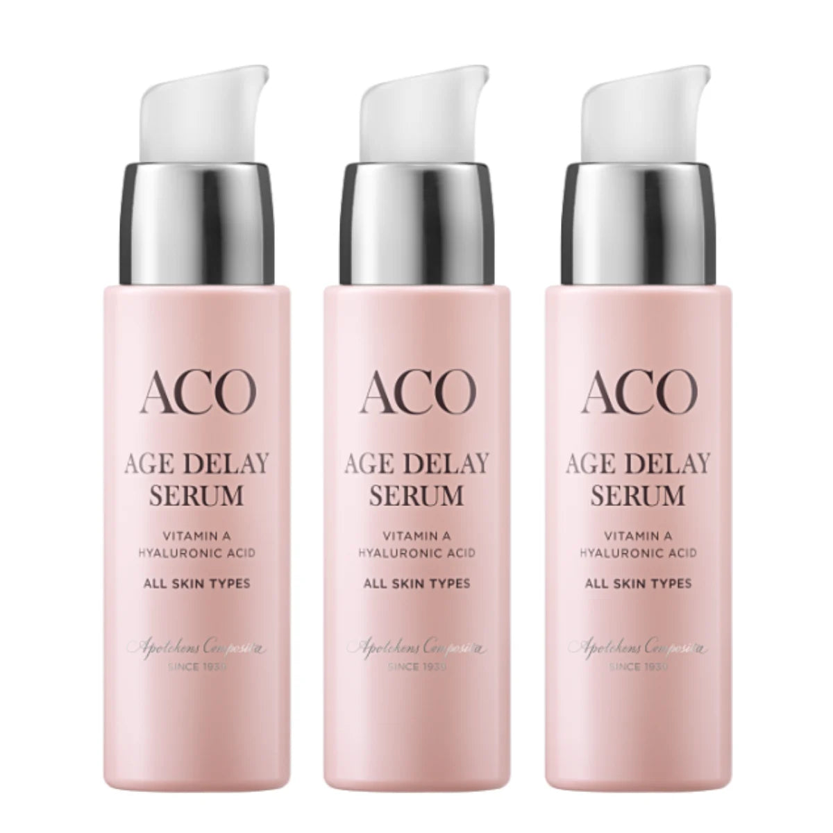 ACO Age Delay Serum Syväkosteuttava Seerumi 30 ml – triplapakkaus