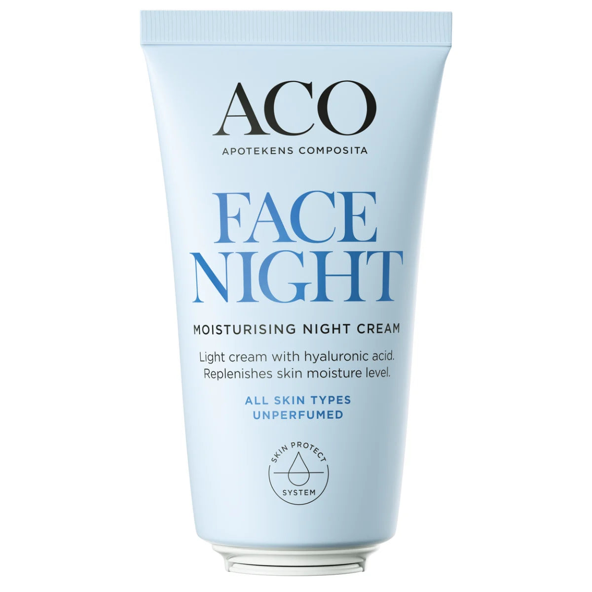 ACO Face Moisturising Night Cream 50 ml normaalille ja sekaiholle