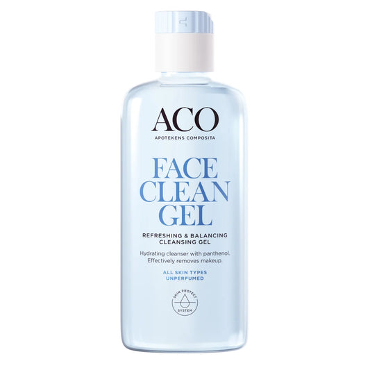 ACO Face Refreshing &amp; Balancing Cleansing Gel 200 ml – hajusteeton puhdistusgeeli herkälle iholle