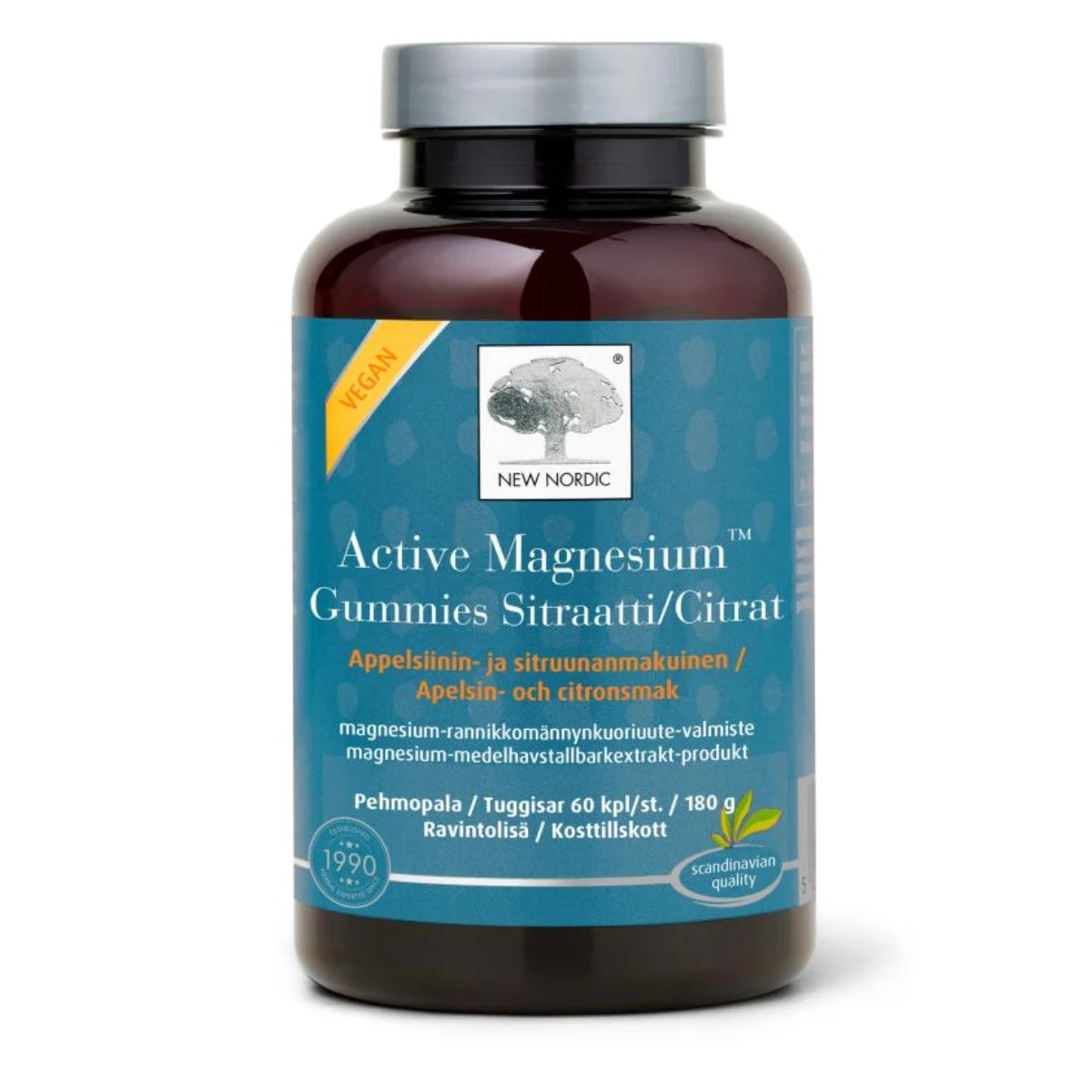 Active Magnesium™ Gummies Sitraatti – magnesiumsitraattia sisältävä pehmeä pureskeltava pehmopala
