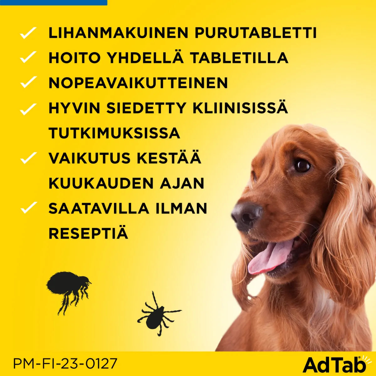 ADTAB 900 mg Vet purutabletti koirille yli 22-45 kg lihanmakuinen purutabletti