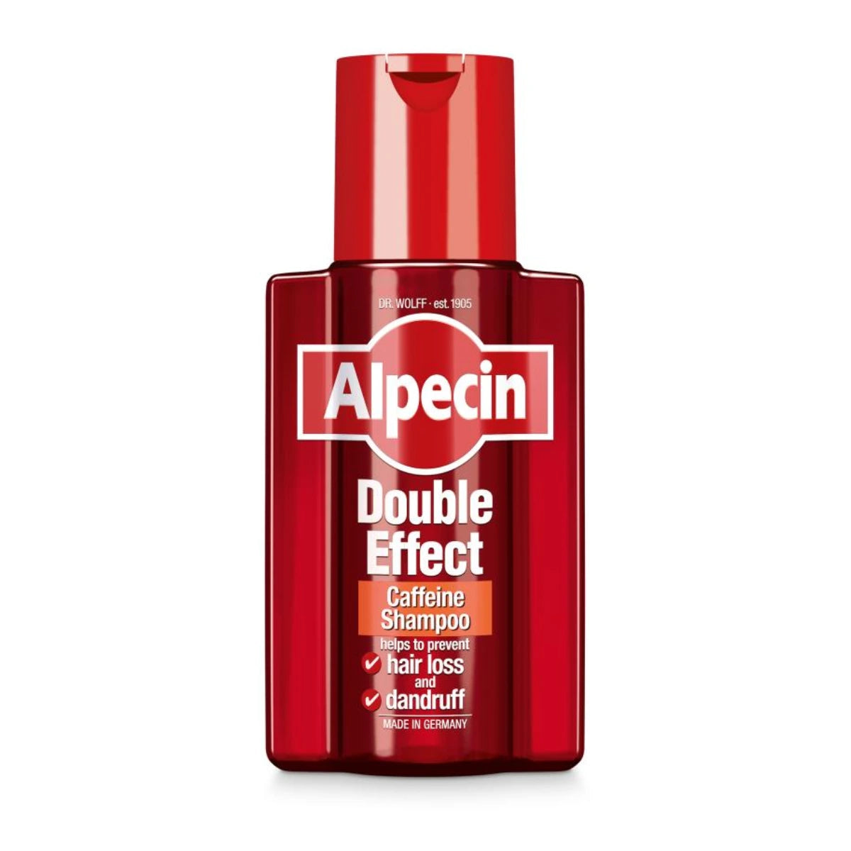 ALPECIN Double-Effect kaksoisvaikutteinen kofeiinishampoo 200 ml