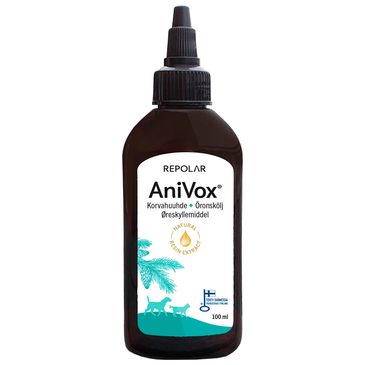 ANIVOX korvahuuhde eläimille 100 ml