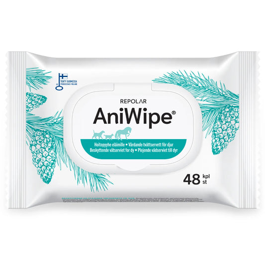 ANIWIPE hoitopyyhkeet eläimille 48 kpl