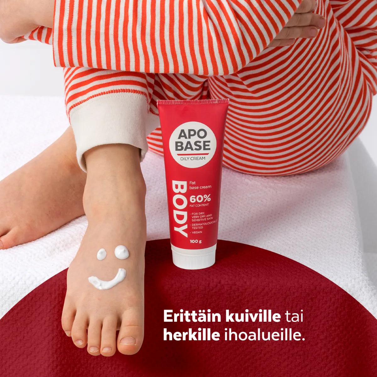 APOBASE Oily Cream 60% perusvoide erittäin kuiville tai herkille ihoalueille