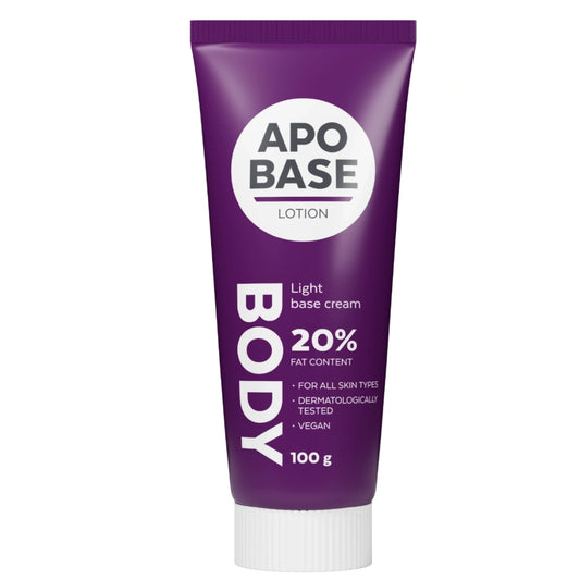 APOBASE Lotion 20% perusvoide 100 g kevyt hyvin imeytyvä perusvoide kaikille ihotyypeille