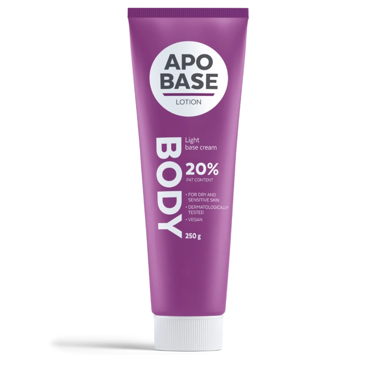 APOBASE Lotion 20% perusvoide 250 g hajusteeton ja lisäaineeton voide sopii koko perheelle