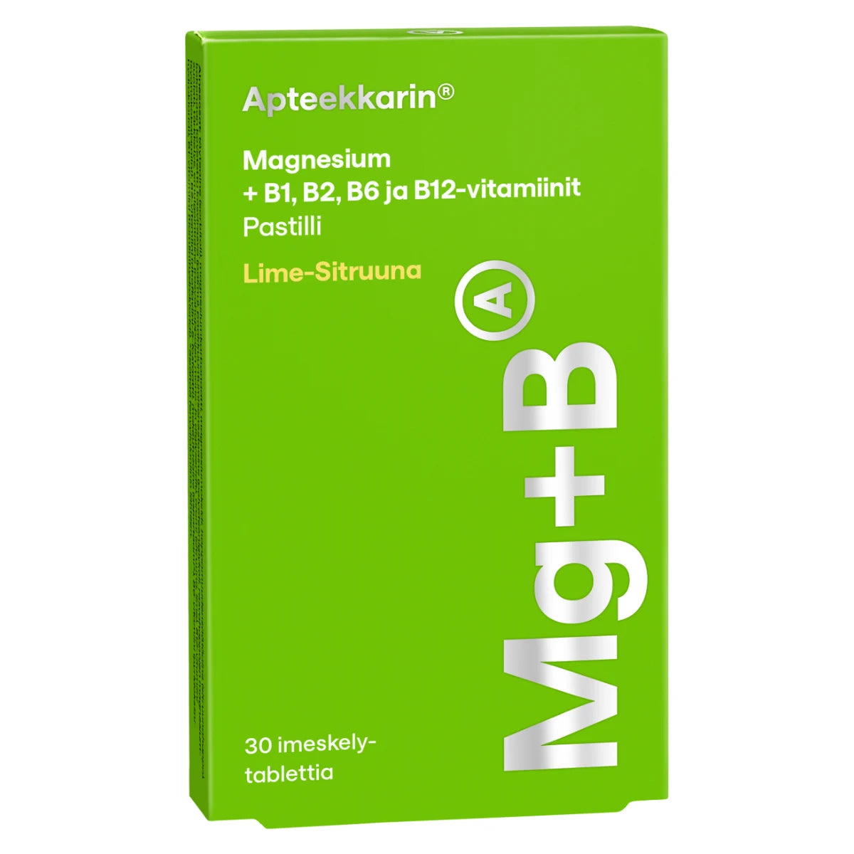 APTEEKKARIN Magnesium + B pastilli 30 kpl