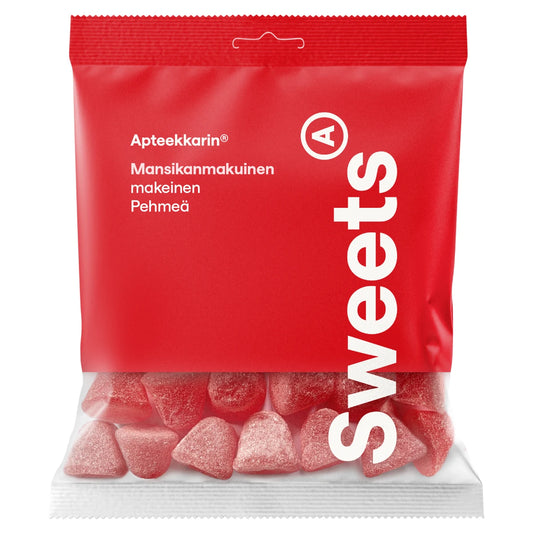 Apteekkarin pehmeä mansikkamakeinen 60 g