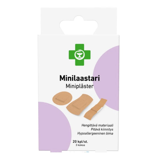 APTEEKKI Minilaastari lajitelma 20 kpl/rasia