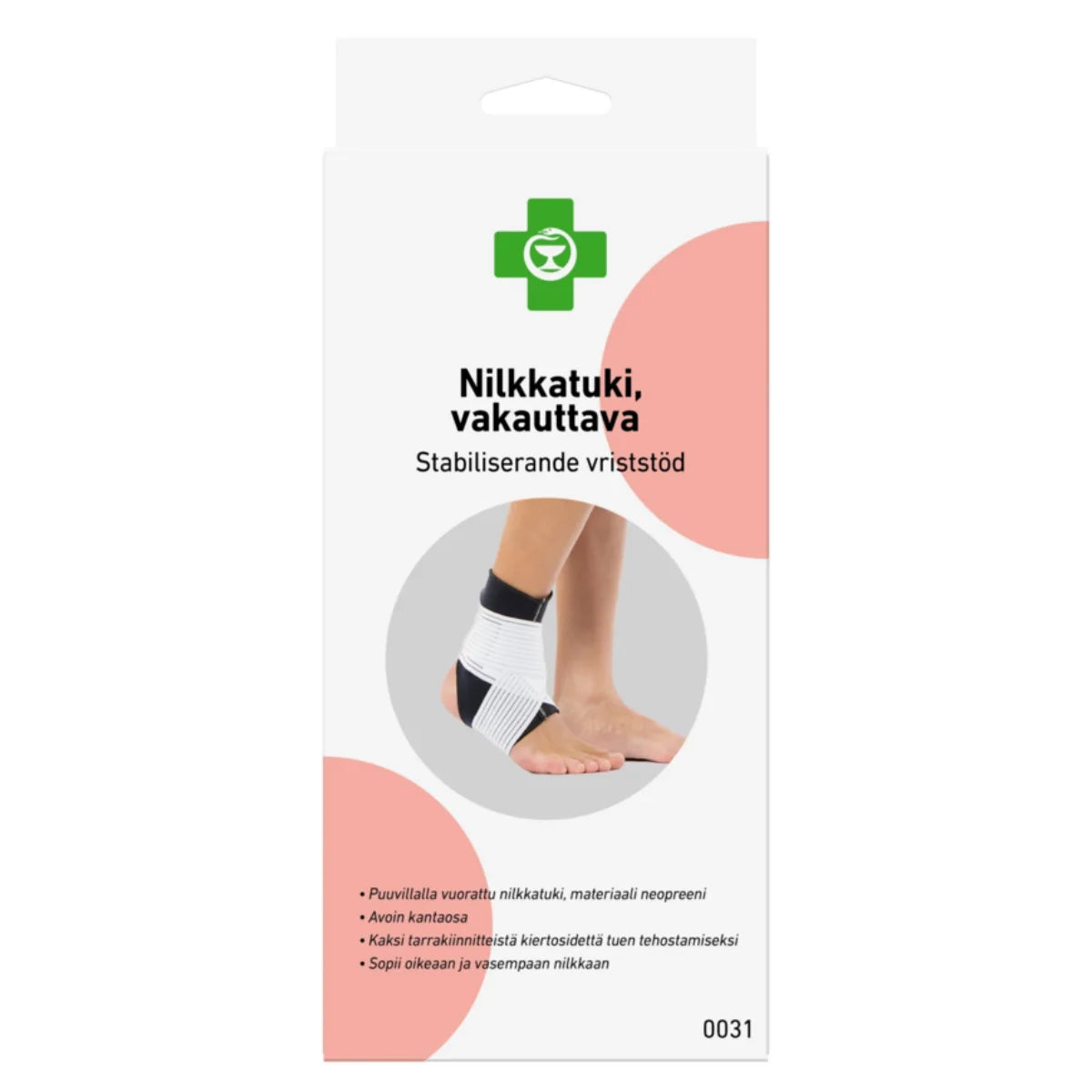 APTEEKKI Nilkkatuki vakauttava, koko XXL