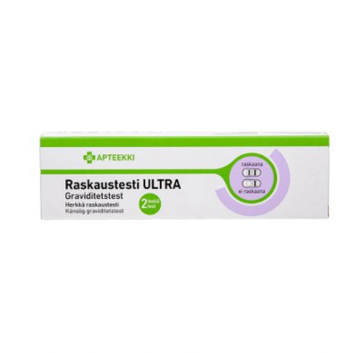 APTEEKKI Raskaustesti Ultra 2 kpl herkkä raskaustesti