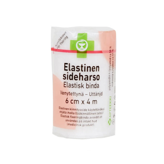 APTEEKKI Sideharso elastinen 6 cm x 4 m