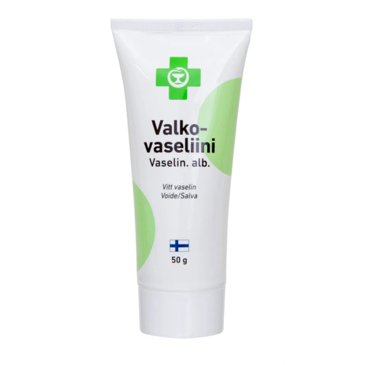 APTEEKKI Valkovaseliini 50 g hajustamaton ja väriaineeton, joka suojaa hankaukselta