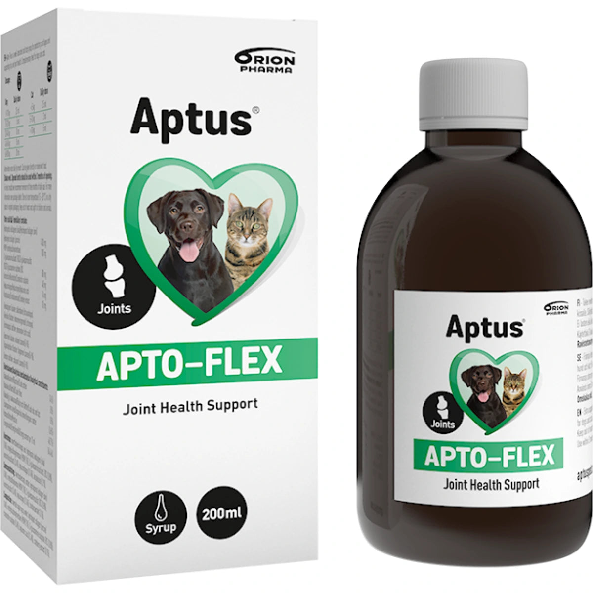 APTUS Apto-Flex siirappi 200 ml koirille ja kissoille nivelten hyvinvoinnin tukemiseen