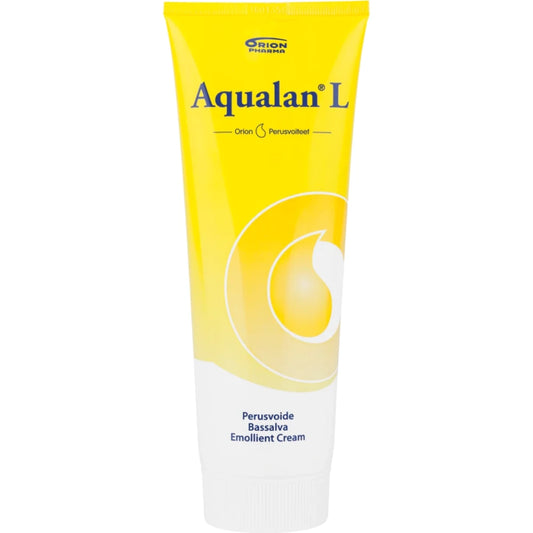 AQUALAN L perusvoide 200 g kosteuttava, monikäyttöinen perusvoide koko perheelle