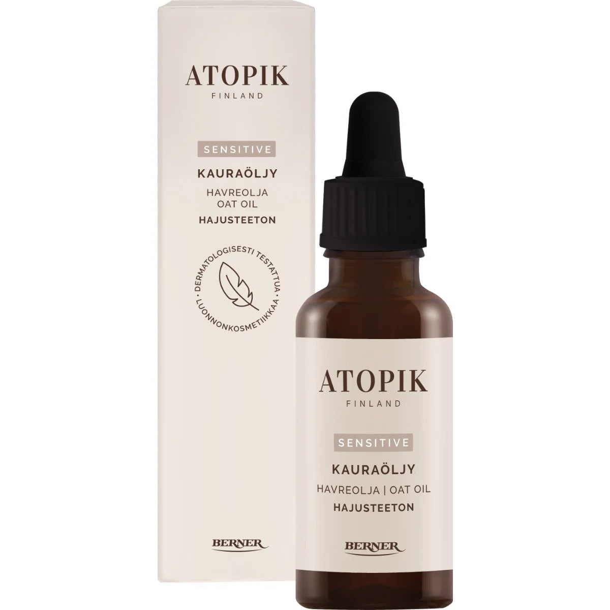 Atopik Sensitive Kauraöljy 30 ml  hajusteeton kasvoöljy