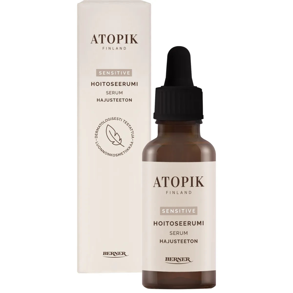 Atopik Sensitive Rauhoittava Hoitoseerumi 30 ml hajusteeton herkälle iholle