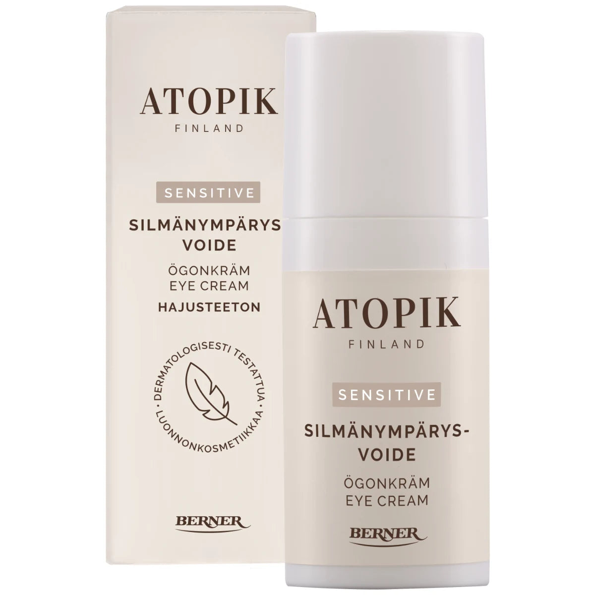 Atopik Sensitive Silmänympärysvoide 15 ml – Hajusteeton hoito kuivalle ja herkälle silmänympärysiholle