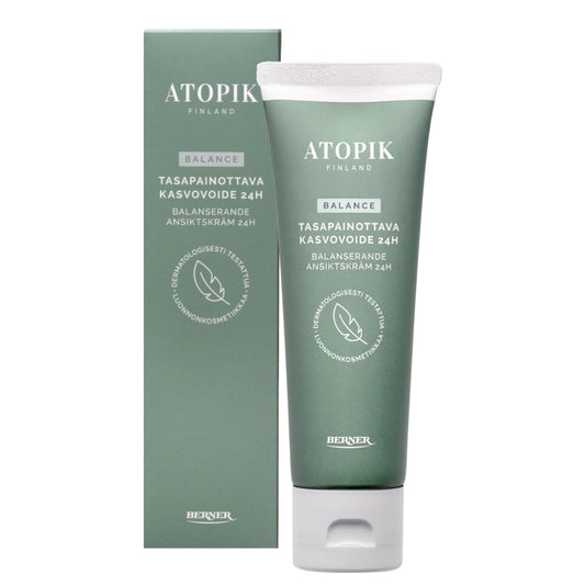 ATOPIK Balance tasapainottava kasvovoide 24h 50 ml mattapinnan jättävä kasvovoide
