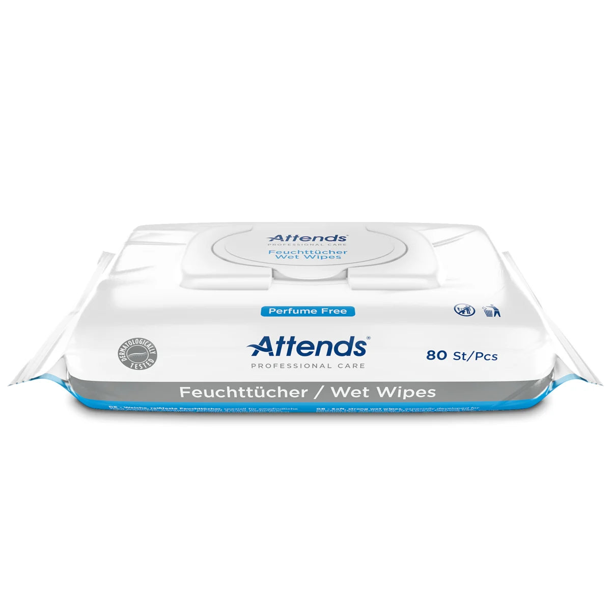 Attends Wet Wipes kosteuspyyhe hajustamaton 80 kpl