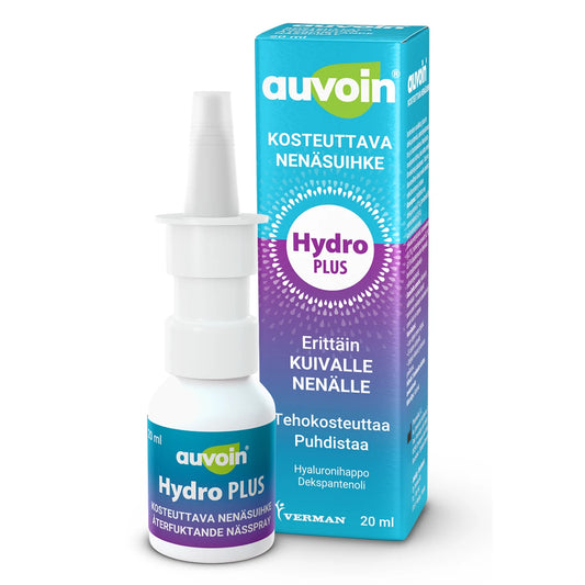 Auvoin Hydro Plus kosteuttava nenäsuihke 20 ml erittäin kuivalle nenälle