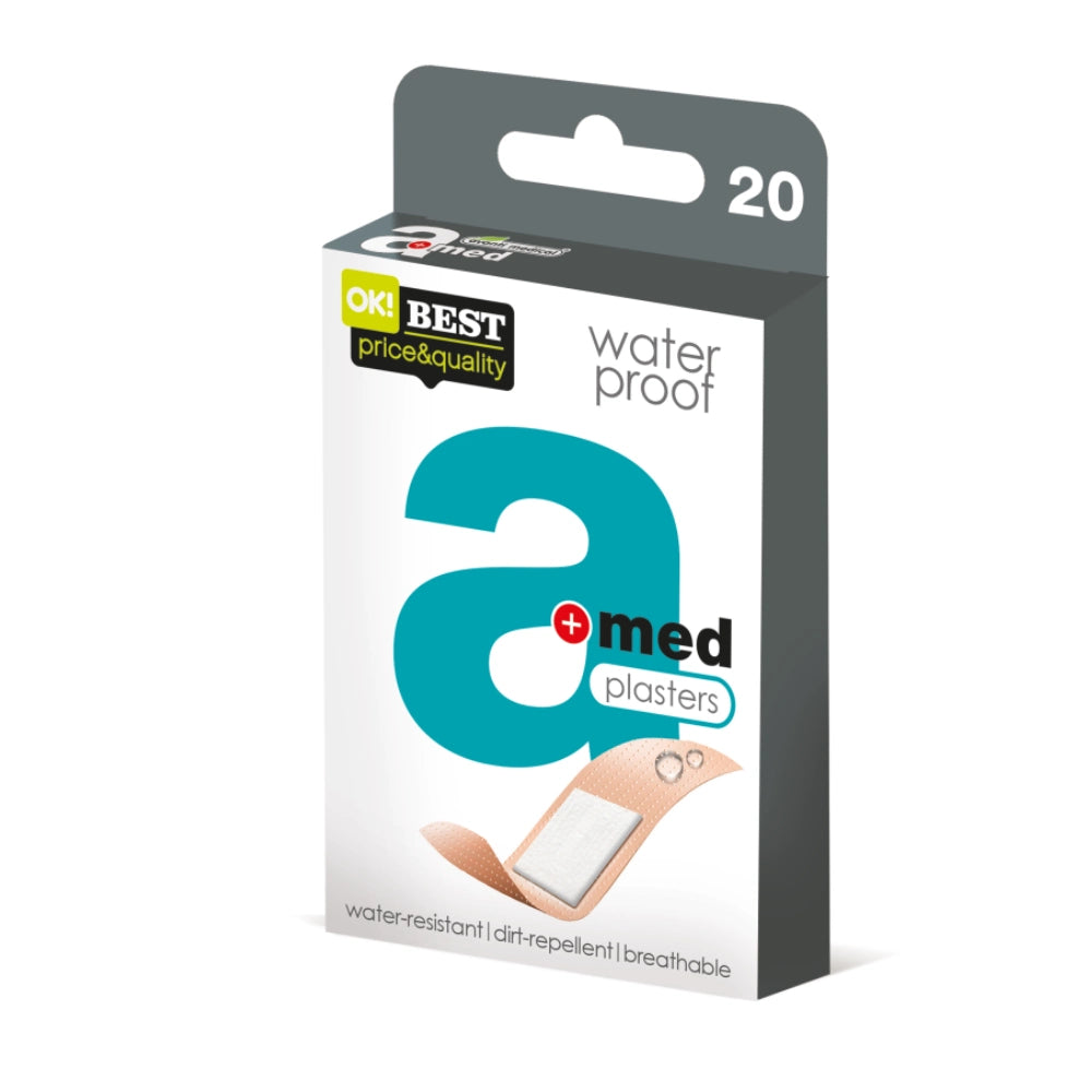 AVANTI Medical A-med waterproof vedenkestävä laastari 20 kpl vedenkestävä laastari