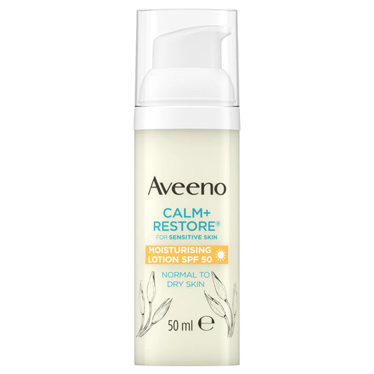 Aveeno Calm Restore Moisturising Lotion SPF50 kosteusvoide 50 ml