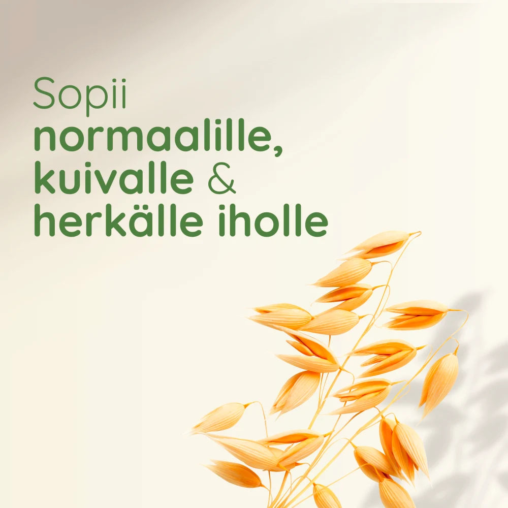 AVEENO Daily Moisturising Creamy Oil öljyvoide sopii myös herkälle iholle