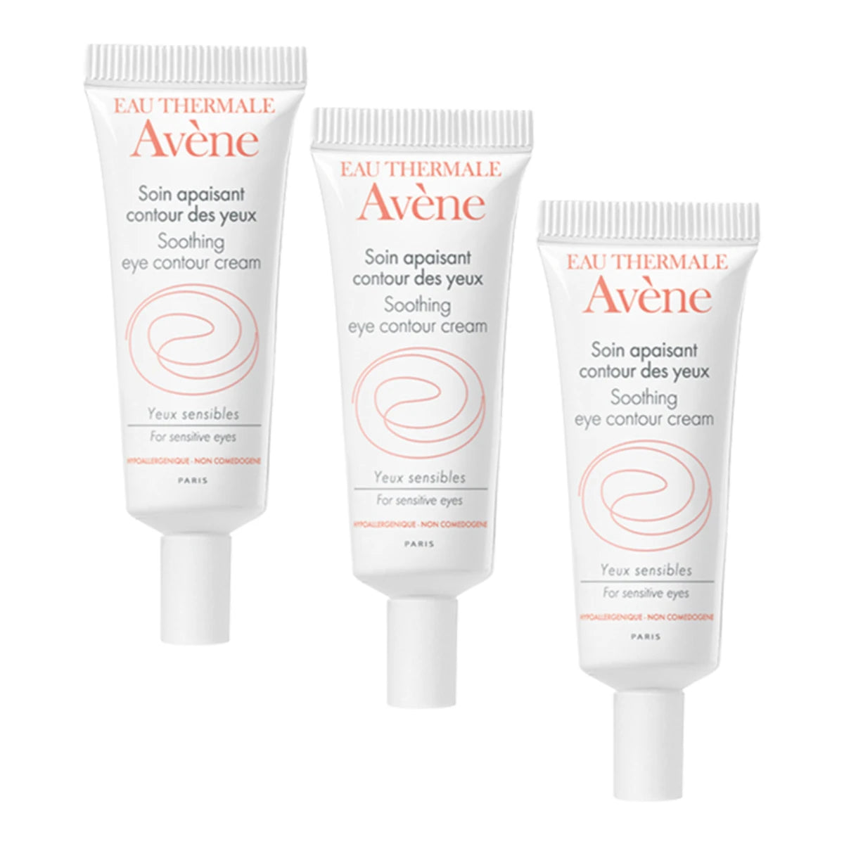 AVENE Soothing Eye Contour Cream 3x10 ml on rauhoittava silmänympärysvoide herkälle iholle