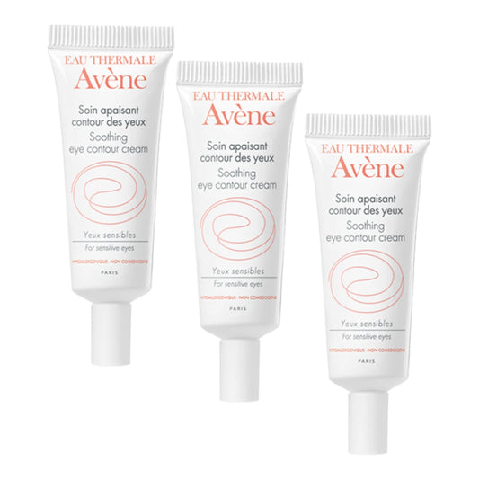 AVENE Soothing Eye Contour Cream 3x10 ml on rauhoittava silmänympärysvoide herkälle iholle
