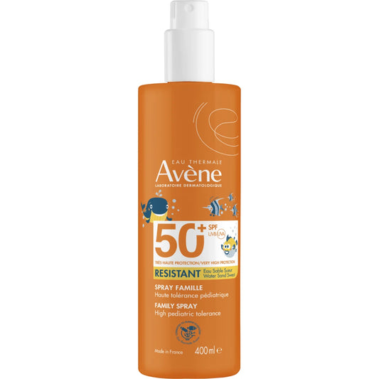 Avène Sun Spray Children SPF50+ 400 ml perhekoko – erittäin korkea aurinkosuojasuihke lapsille