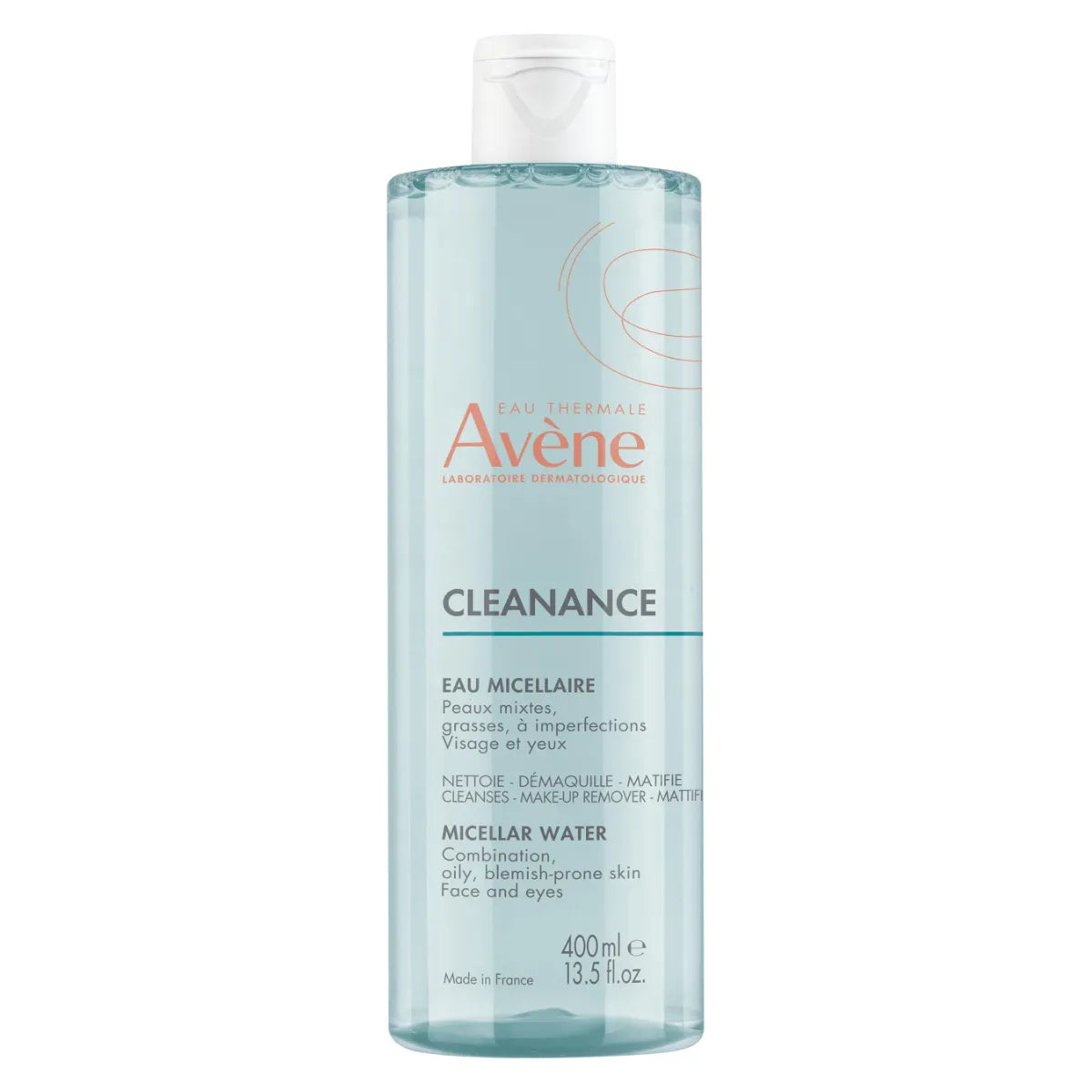 AVENE Cleanance Micellar Water 400 ml rasvoittuvalle iholle