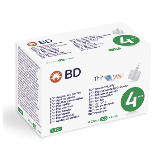 BD insuliinikynäneula 4 mm (32G) 100 kpl